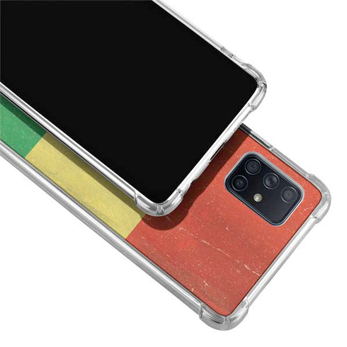 Bolivia Flag Distressed Galaxy A71 5G Clear Case
