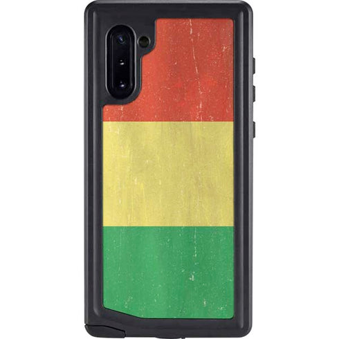 Bolivia Flag Distressed Galaxy Note 10 Waterproof Case