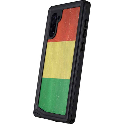Bolivia Flag Distressed Galaxy Note 10 Waterproof Case