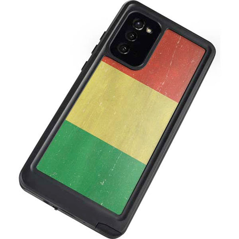 Bolivia Flag Distressed Galaxy Note20 5G Waterproof Case