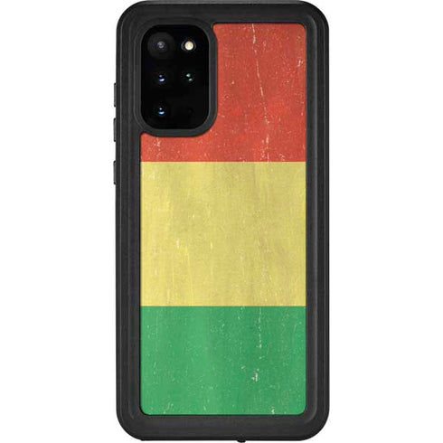 Bolivia Flag Distressed Galaxy S20 Plus Waterproof Case