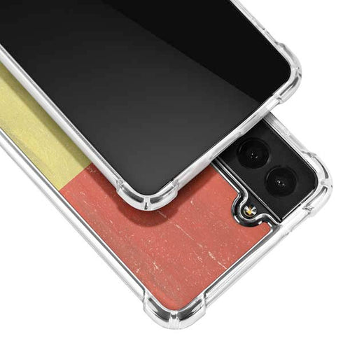 Bolivia Flag Distressed Galaxy S21 FE Clear Case