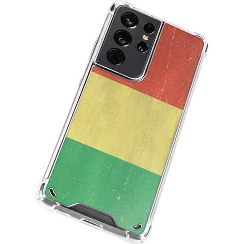 Bolivia Flag Distressed Galaxy S21 Ultra 5G Clear Case