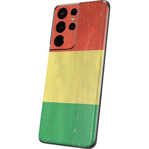 Bolivia Flag Distressed Galaxy S21 Ultra 5G Skin