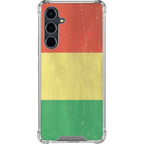 Bolivia Flag Distressed Galaxy S23 FE Clear Case