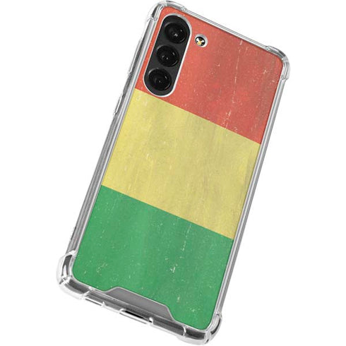 Bolivia Flag Distressed Galaxy S23 Plus Clear Case