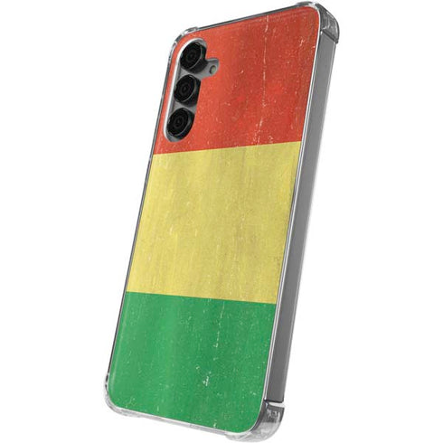 Bolivia Flag Distressed Galaxy S24 Plus Clear Case