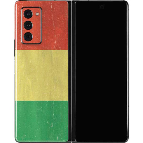 Bolivia Flag Distressed Galaxy Z Fold2 5G Skin