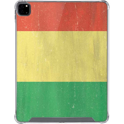 Bolivia Flag Distressed iPad Pro 12.9in (2020) Clear Case