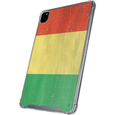 Bolivia Flag Distressed iPad Pro 12.9in (2020) Clear Case