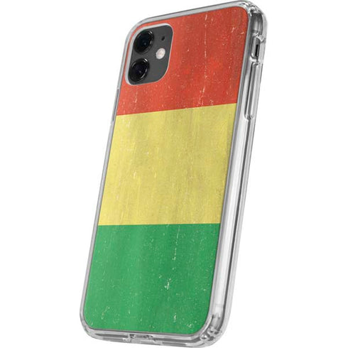 Bolivia Flag Distressed iPhone 11 Clear Case