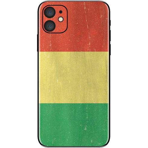 Bolivia Flag Distressed iPhone 11 Skin