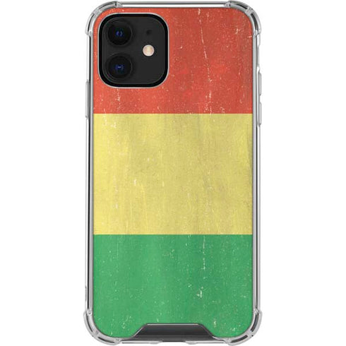 Bolivia Flag Distressed iPhone 12 Clear Case