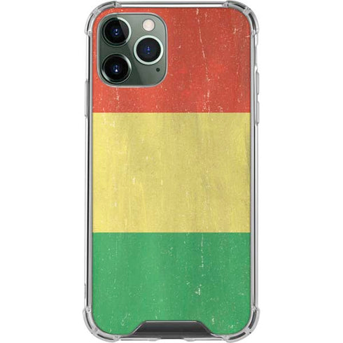 Bolivia Flag Distressed iPhone 12 Pro Clear Case