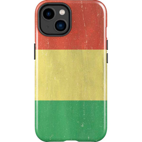 Bolivia Flag Distressed iPhone 15 Plus Impact Case