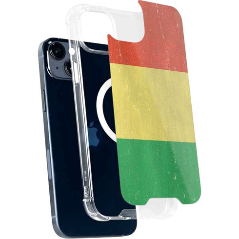 Bolivia Flag Distressed iPhone 15 Plus MagSafe Case