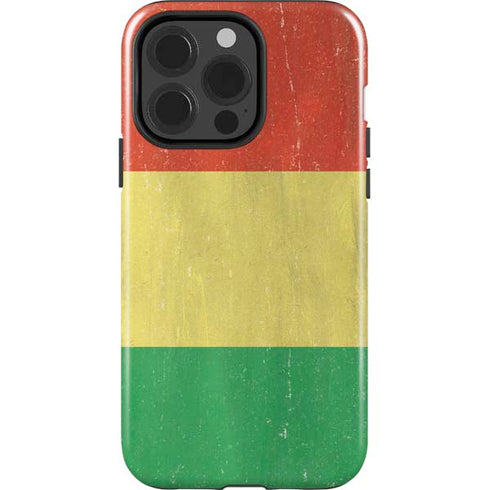 Bolivia Flag Distressed iPhone 15 Pro Impact Case
