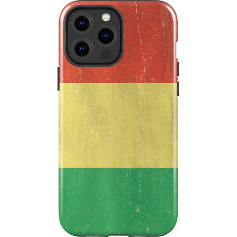 Bolivia Flag Distressed iPhone 14 Pro Max Impact Case
