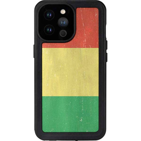Bolivia Flag Distressed iPhone 14 Pro Max Waterproof Case