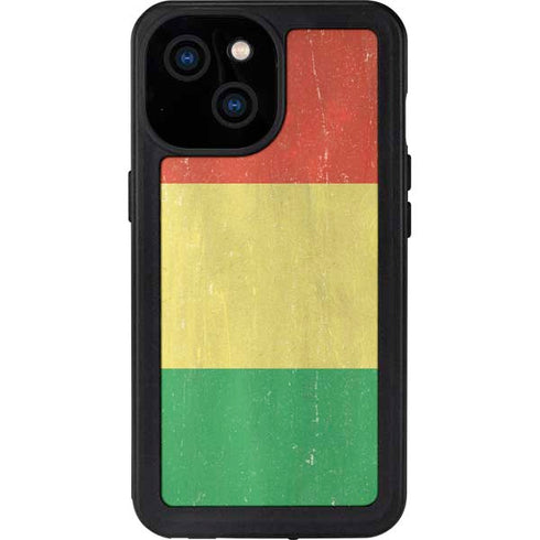 Bolivia Flag Distressed iPhone 15 Waterproof Case