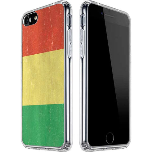 Bolivia Flag Distressed iPhone SE (2nd & 3rd Gen) Clear Case