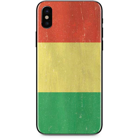 Bolivia Flag Distressed iPhone X Skin