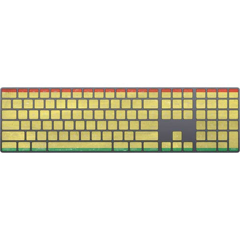 Bolivia Flag Distressed Magic Keyboard with Numeric Keypad Skin