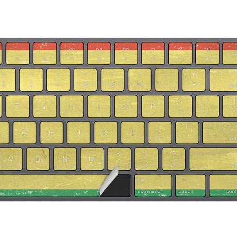 Bolivia Flag Distressed Magic Keyboard with Numeric Keypad Skin