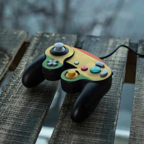Bolivia Flag Distressed Nintendo GameCube Controller Skin