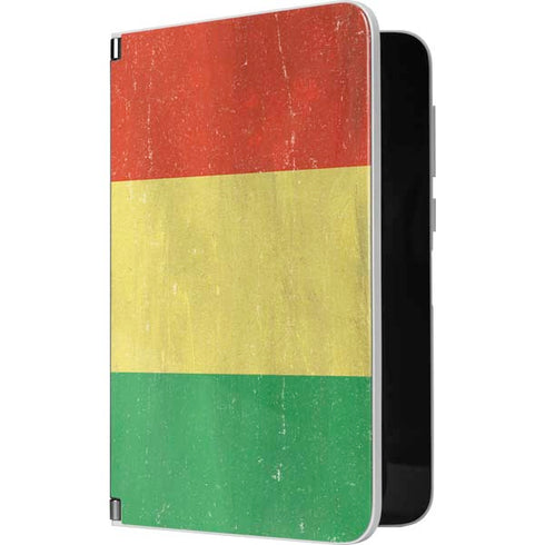 Bolivia Flag Distressed Surface Duo Skin