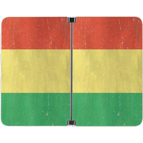 Bolivia Flag Distressed Surface Duo Skin