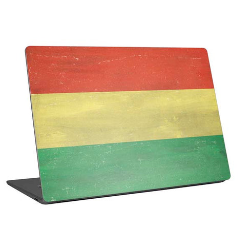 Bolivia Flag Distressed Universal Laptop 17in (13.8 x 10in) Skin