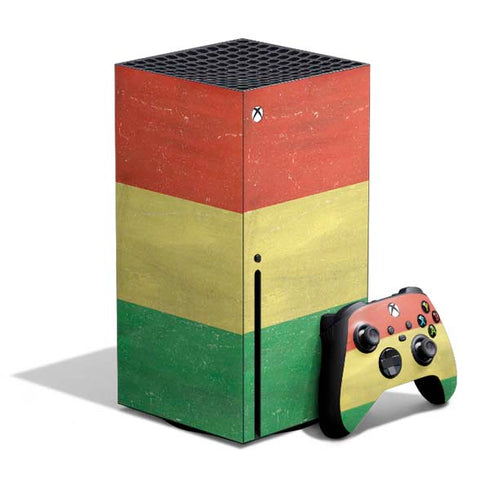 Bolivia Flag Distressed Xbox Series X Bundle Skin