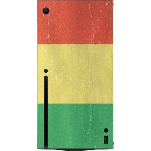 Bolivia Flag Distressed Xbox Series X Console Skin