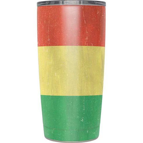 Bolivia Flag Distressed Yeti 20oz Tumbler Skin