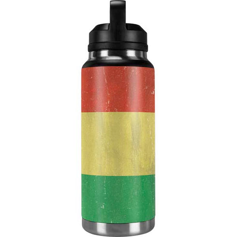 Bolivia Flag Distressed YETI Rambler 36oz Bottle Skin