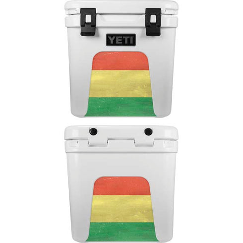 Bolivia Flag Distressed YETI Roadie 24 Hard Cooler Skin
