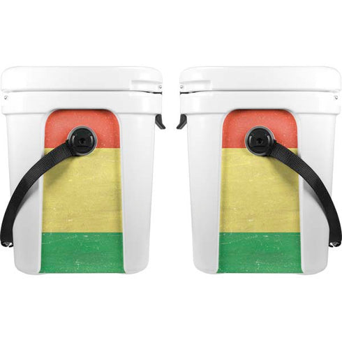 Bolivia Flag Distressed YETI Roadie 24 Hard Cooler Skin
