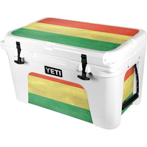 Bolivia Flag Distressed YETI Tundra 45 Hard Cooler Skin