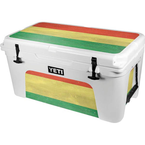 Bolivia Flag Distressed YETI Tundra 65 Hard Cooler Skin