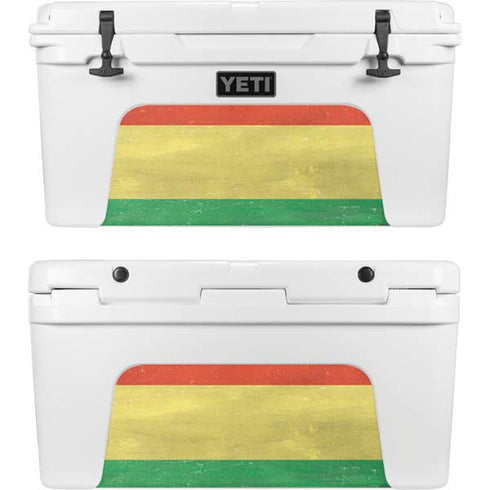 Bolivia Flag Distressed YETI Tundra 65 Hard Cooler Skin