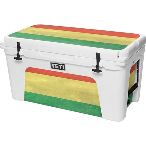 Bolivia Flag Distressed YETI Tundra 75 Hard Cooler Skin