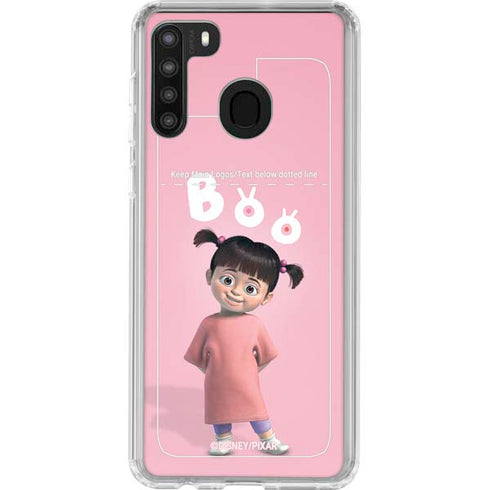Disney Monsters Inc. Boo Portrait Galaxy A21 Clear Case