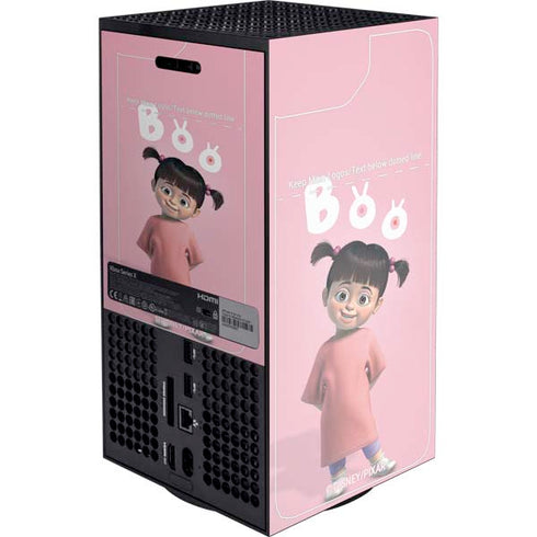 Disney Monsters Inc. Boo Portrait Xbox Series X Console Skin