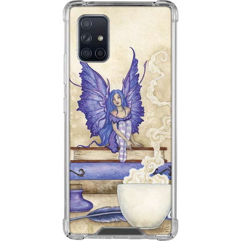 Amy Brown Bookworm Fairy Galaxy A71 5G Clear Case