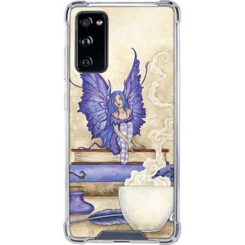 Amy Brown Bookworm Fairy Galaxy S20 FE Clear Case