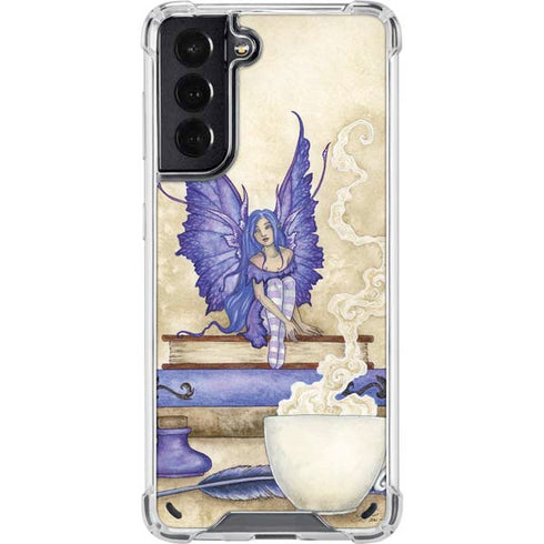 Amy Brown Bookworm Fairy Galaxy S21 5G Clear Case