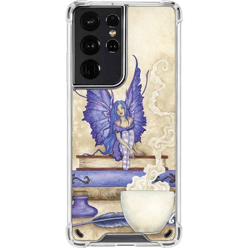 Amy Brown Bookworm Fairy Galaxy S21 Ultra 5G Clear Case