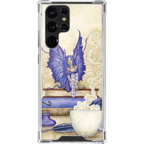 Amy Brown Bookworm Fairy Galaxy S22 Ultra Clear Case