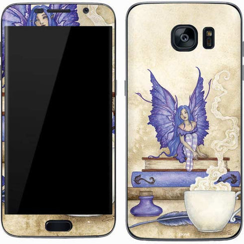 Amy Brown Bookworm Fairy Galaxy S7 Skin